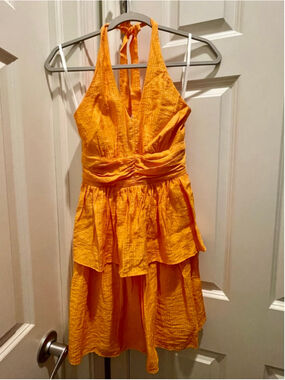 BCX Juniors Textured Halter-Style Mini Dress, Size Small, NWT